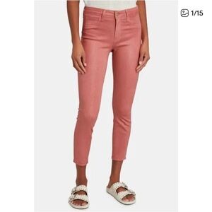 L'AGENCE Margot Skinny High Rise Jean in Dusty Rose